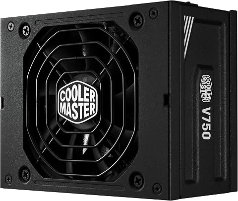 Cooler Master V750 SFX Gold ATX 3.1, Prise EU - 750W 80 Plus Gold, Alimentation Entièrement Modulaire PC, PSU SFF/Mini-ITX, Ventilateur FDB 92mm, Câble PCIe 5.1, Adaptateur SFX- AT