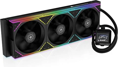 Thermalright FW360 SE ARGB V2 Refroidisseur de processeur liquide AIO 360 mm, écran LCD de 2", pompe 3000 tr/min, 3 ventilateurs TL-M12Q 120 mm PWM à chaîne en marguerite, pour AMD