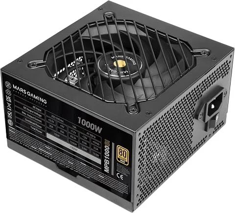 Mars Gaming MPB1000SI Alimentation PC ATX 1000W 7 Ans de Garantie