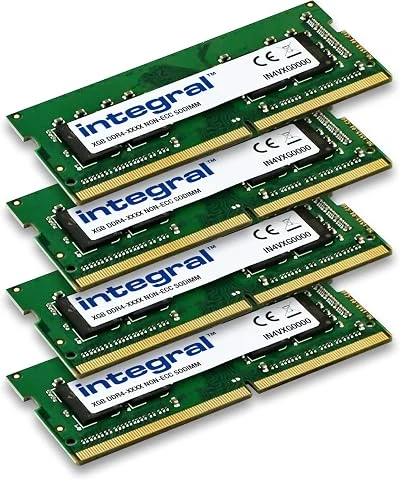 Integral 4-Pack 8GB DDR4 RAM 3200MHz DIMM Module de mémoire PC de Bureau