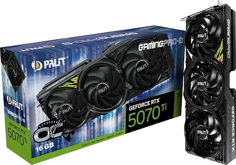 Palit GeForce RTX 5070 Ti GamingPro-S OC - 16 Go GDDR7, HDMI, 3X DP