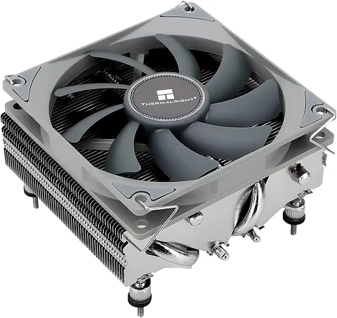 TR-Thermalright AXP90 X53 Refroidisseur de CPU - 4 Caloducs, Ventilateur Silencieux 92mm Bas Profil-2700tr/min, pour AMD AM4/AM5, Intel LGA1851/1700/115x/1200, Refroidisseur PC Bas