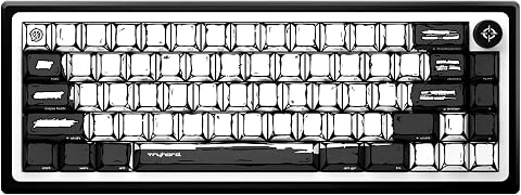 Tryhard Celshading Blanc – Clavier Magnétique Gaming 65% | Switchs Hall Effect Ultra-Réactifs 8000 Hz | ARGB Personnalisable | Layout Français AZERTY avec knob
