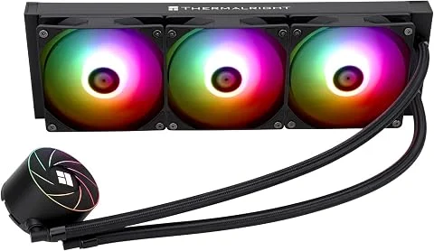Thermalright TR Aqua Elite 360 ARGB Refroidisseur d'eau pour processeur,avec 3 ventilateurs PWM ARGB,vitesse 1550tr/min,pour AMD/AM4/AM5& Intel LGA115X/1200/1700/1851