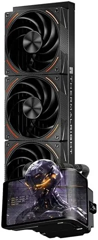 Thermalright TR Wonder Vision 360 Turbo ARGB Refroidisseur d'eau pour processeur 3000 tr/min, écran incurvé 60 Hz avec résolution 2400 x 1080, pour AM5, Intel LGA1851/1700, pompe h
