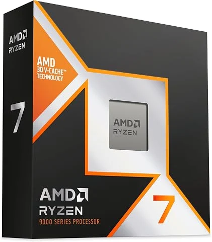 AMD RYZEN™ 7 9850X3D 8 Cœurs / 16 Threads débloqués, Architecture Zen 5, 104 Mo de Cache (L2+L3), TDP 120W, Jusqu'à 5,6 GHz en fréquence Boost, Socket AM5, Dissipateur Non Inclus.
