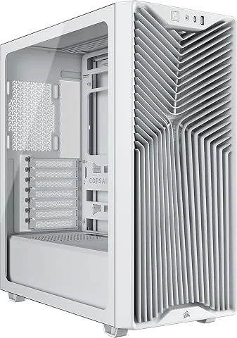 CORSAIR 3200D RS Boîtier PC Moyen Tour, 3 Ventilateurs RS120 Inclus – Blanc