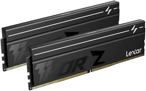 Lexar Thor Z Series OC DDR5 RAM DDR5 32Go Kit (2x16Go) 6000 MHz CL36, DRAM UDIMM 288-Pin PC Mémoire RAM de Bureau, Mémoire Ordinateur DDR5 pour Intel XMP 3.0/AMD Expo, pour AI, Gam