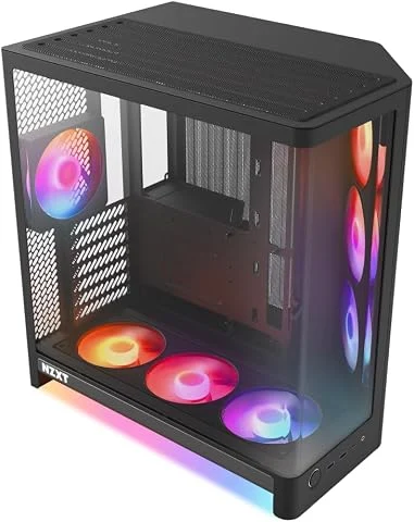 NZXT H6 RGB+ - Boîtier PC Compact Double Chambre ATX - Noir