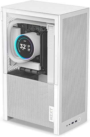 NZXT H2 Flow - Boîtier PC Mini-ITX 20.7L Airflow - Blanc