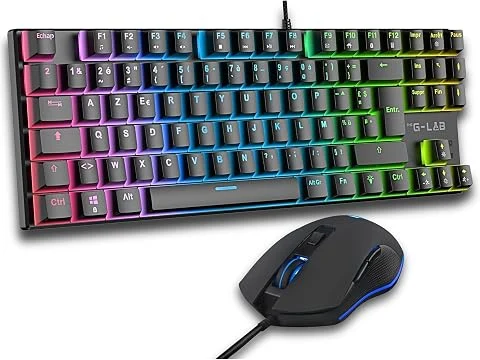The G-Lab Combo Mercury EX - Pack Clavier Mécanique TKL & Souris AZERTY FR