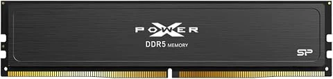 Silicon Power DDR5 16 Go Pulse 6000 MT/s (PC5-48000) CL36 1,35 V UDIMM Mémoire sans tampon DIMM SP016GXLWU60FFSJ Noir