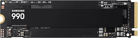 Samsung SSD Interne 990 NVMe M.2 PCIe 4.0 x4 NVMe 2.0, 1 to, Vitesse de Lecture jusqu'à 7250 Mo/s, MZ-V9V1T0BW